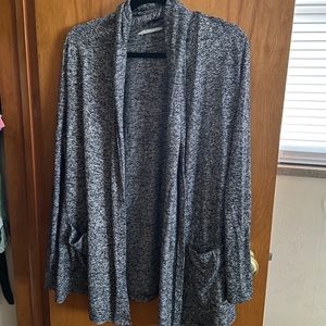 Athleta cardigan black/grey
